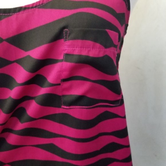 Aqua animal printed racer back top size S (S11) - Picture 4 of 6